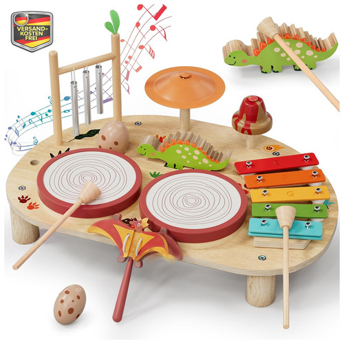 Dino schlagzeug xylophon holz - schlagzeug,